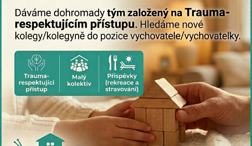 Hledáme nové kolegy/kolegyně do pozice vychovatel/vychovatelka